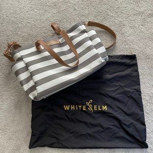 White Elm Aquila Tote Bag - Gray Stripe *Dust bag included*